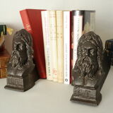 Pair of channels head of eastern bearded man