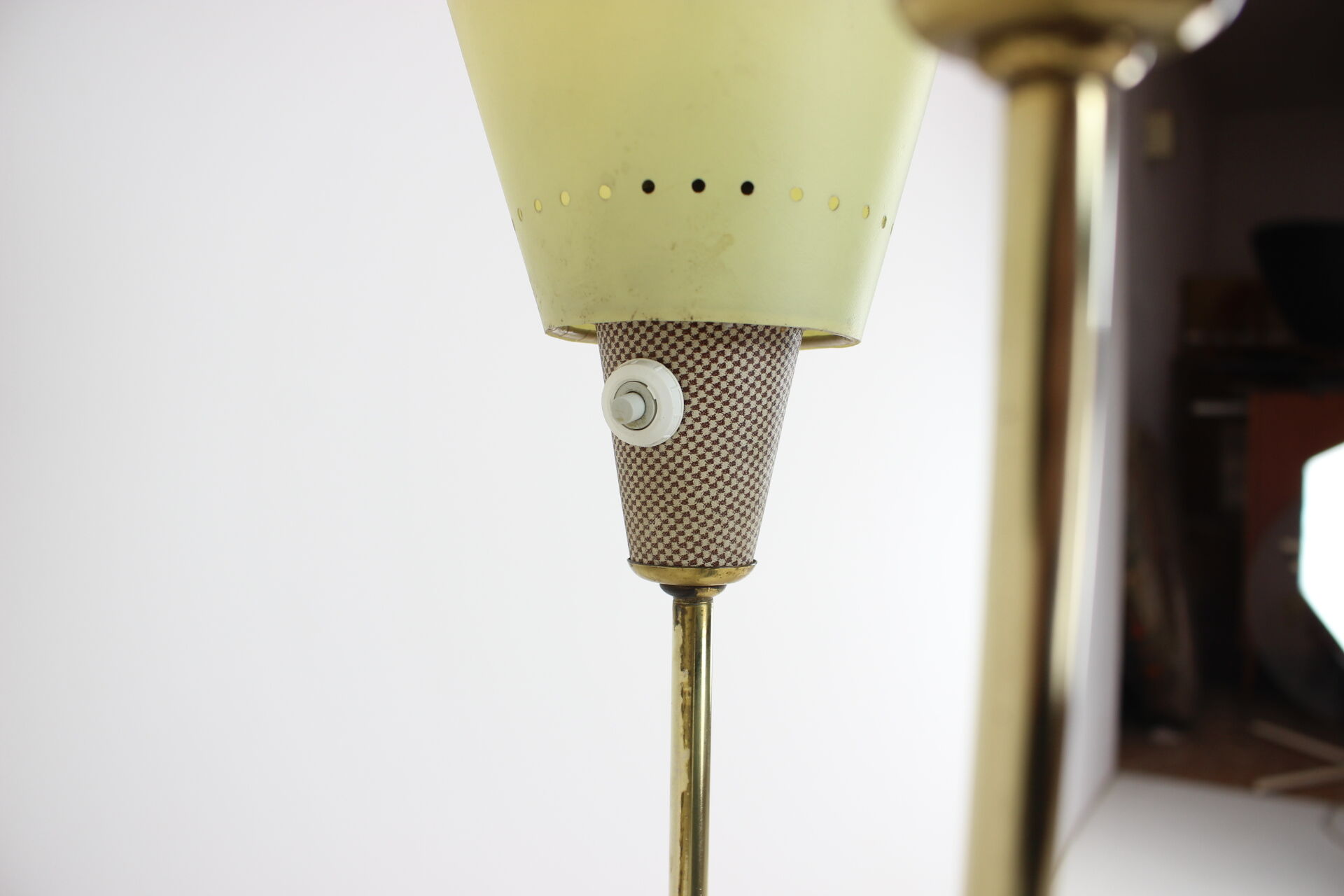 1960s Brass Floor Lamp, Czechoslovakia