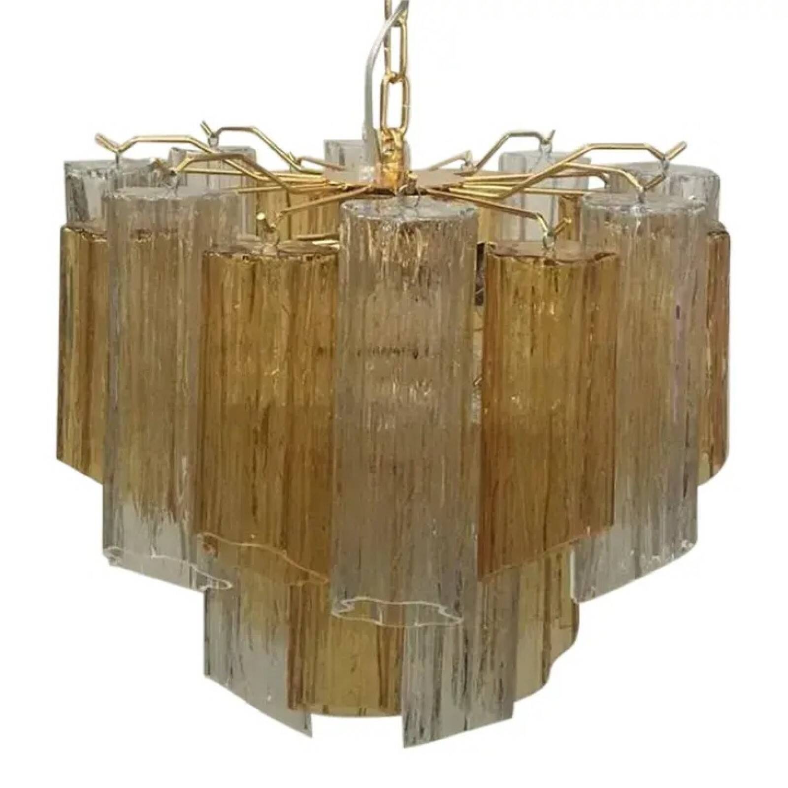 Striking Contemporary Murano Glass Sputnik Chandelier in Multicolour