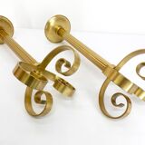 Pair of Scandinavian brass candlesticks Ivar Ålenius Björk for Ystad Metall 1960