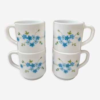 Lot de 4 tasses à café Arcopal