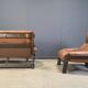 Vintage brutalist sofa set by Gerard Van den Berg for Montis, 1970s