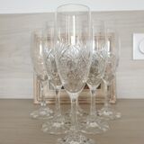 Klein crystal champagne flutes