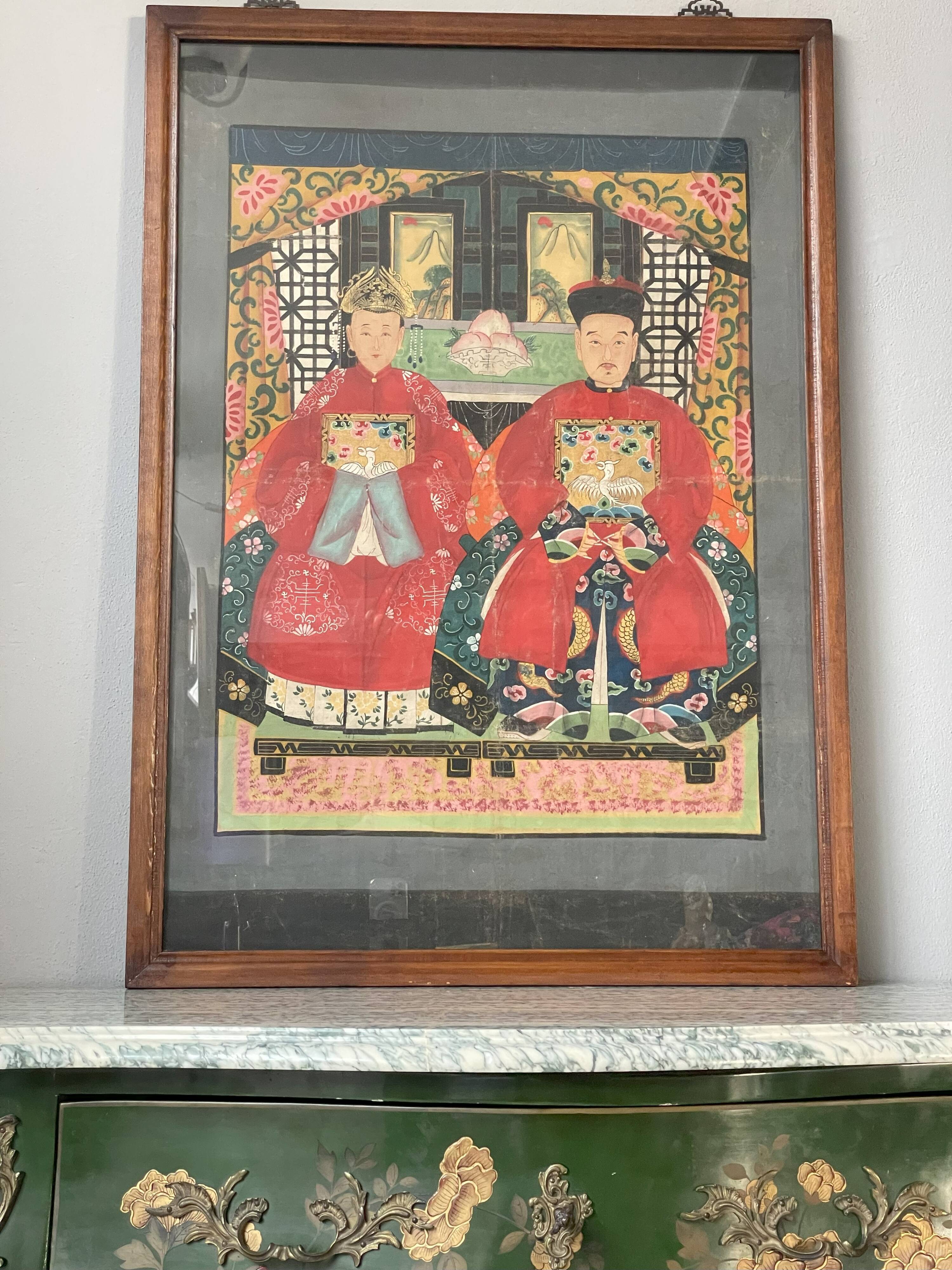 Chinese Couple Painting