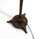 Art Deco reading lamp in bronze and stained glass – Circa 1920