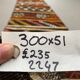 Old Turkish narrow Kilim Runner 300x51 cm shabby chic, vintage kelim
