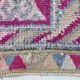 Tapis de couloir Oushak multicolore doux, 75 x 397 cm