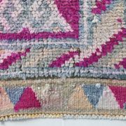 Soft Multicoloe Oushak Runner Rug, 75x397Cm