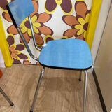 Chaise formica bleu