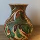 Enamelled terracotta vase Alsace Soufflenheim Savoie