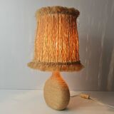 Vintage rope lamp dlg. by Audoux & Minet