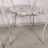 4 wrought iron garden armchairs