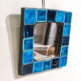 Miroir mural en céramique émaillé, 23.5 cm de Mithé Espelt