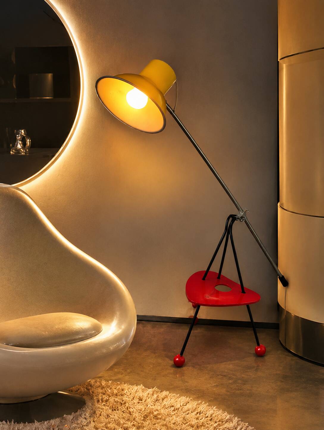 Lampadaire, Pologne, années 1960.