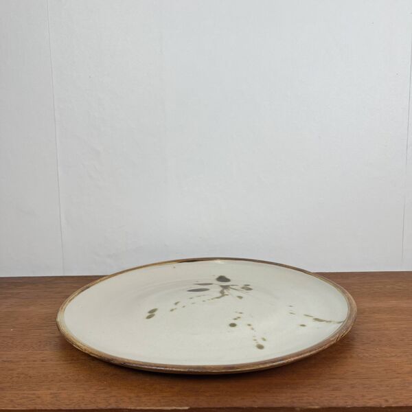 Plat rond / Plat à gateau  ''La Colombe'', 1950/60, Madeleine Brault