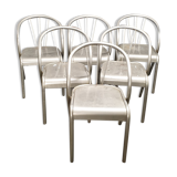 Industrial loft welded metal chairs