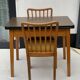 Farm House Table with 2 Slat Back Chairs