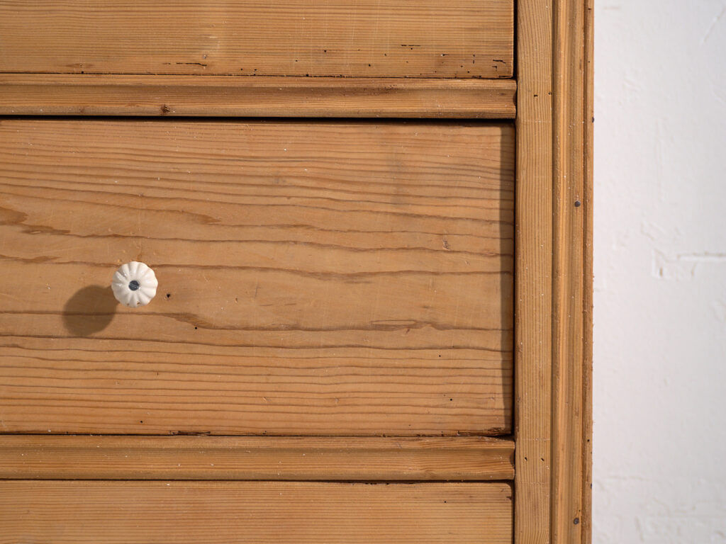 Antique solid pine chest of drawers – European rustic chest of drawers – circa 1900 #106