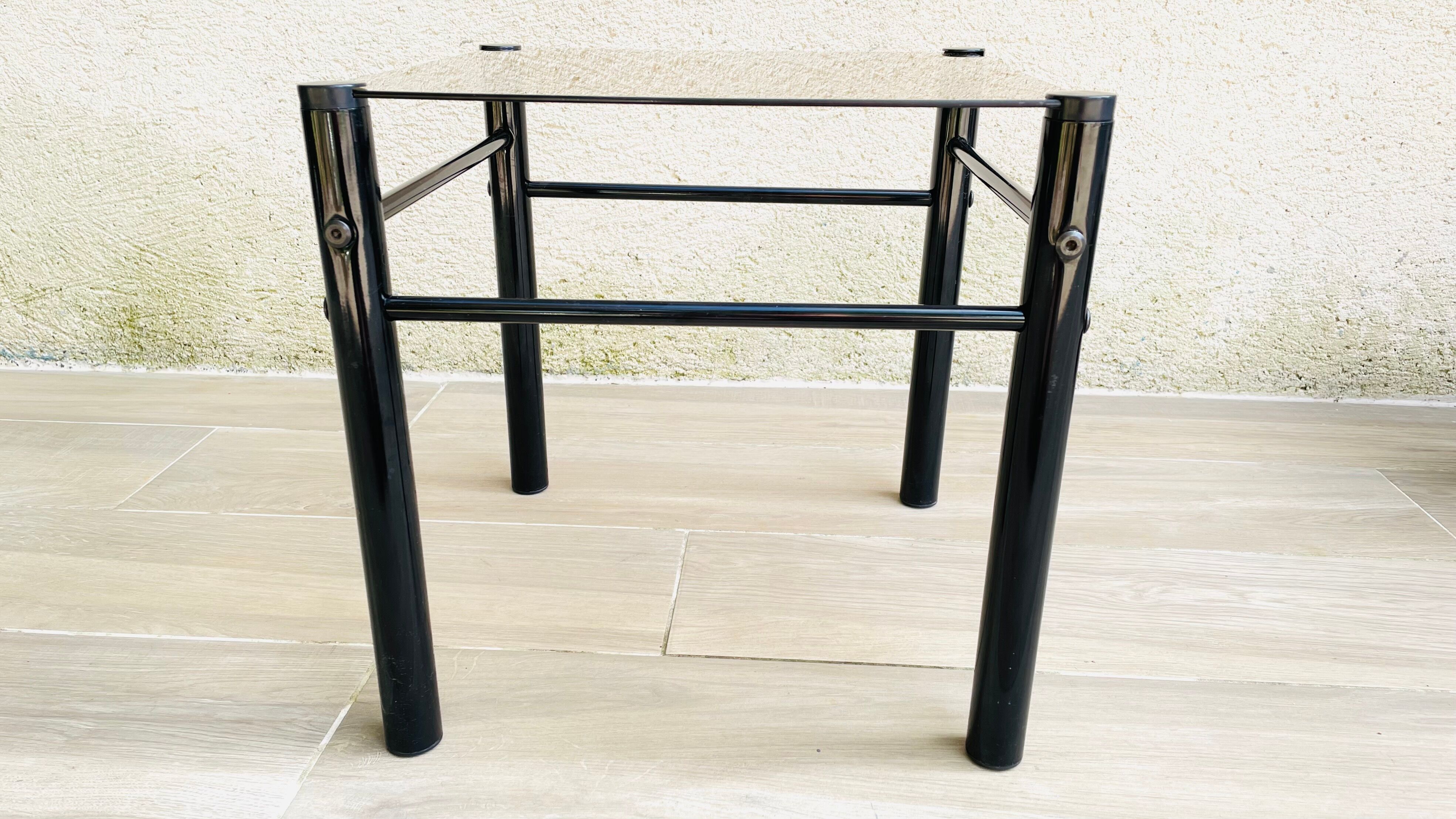 Vintage coffee table signed Yves Boutboul