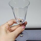 8 Fine Crystal Stemmed Glasses for Port or Liqueur - Baccarat? / Saint Louis