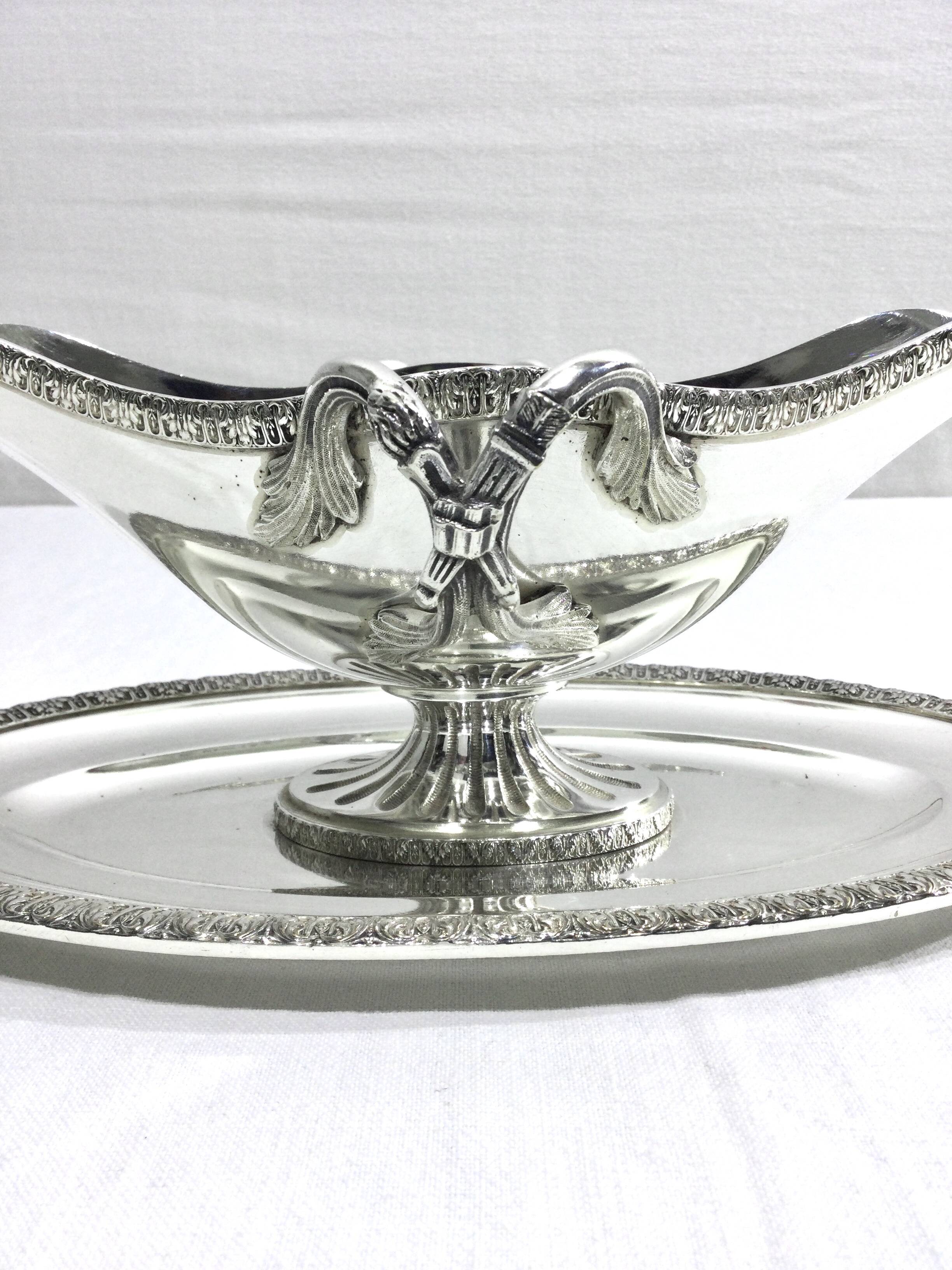 Nicolas Bourgeois – Silver Metal Gravy Boat