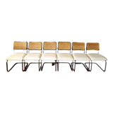 6 chairs cesca Marcel Breuer 1970