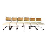 6 chairs cesca Marcel Breuer 1970