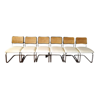 6 chairs cesca Marcel Breuer 1970