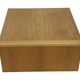 Table basse carrée minimaliste en chêne, années 70