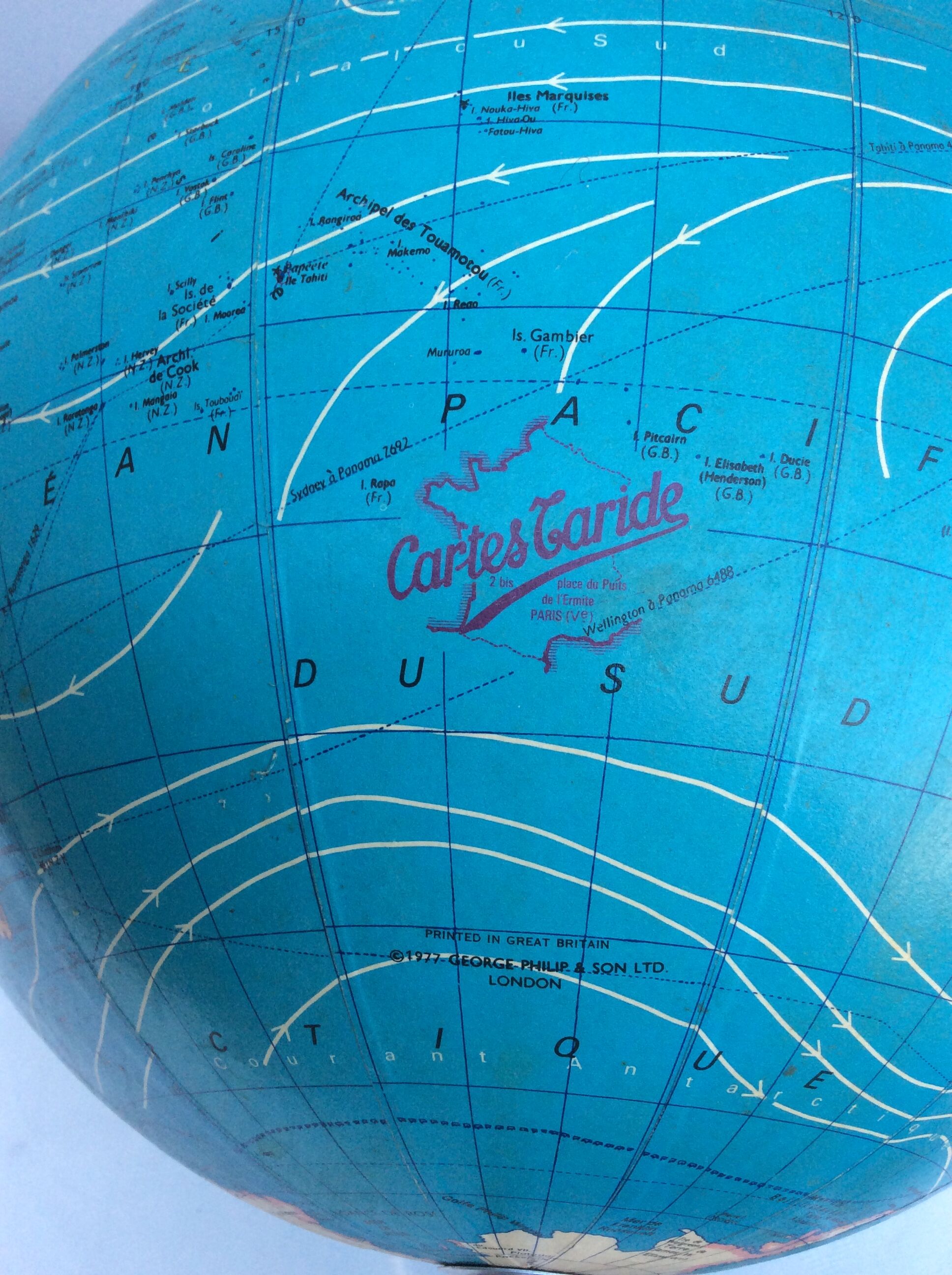 Taride earth globe, 1977