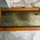 Modernist rectangular coffee table wood and glass - vintage - 1960s