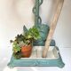Enameled cast iron umbrella stand from the early 20th century