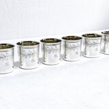 Hippolyte Fournerot - 6 Silver Liqueur Glasses