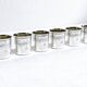 Hippolyte Fournerot - 6 Silver Liqueur Glasses