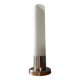 Vintage lamp in opaline and brushed aluminum
