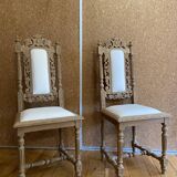 Ensemble de 2 chaises en bois