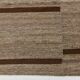 Dark Brown Striped Ethnic Kilim Rug, 224x297Cm