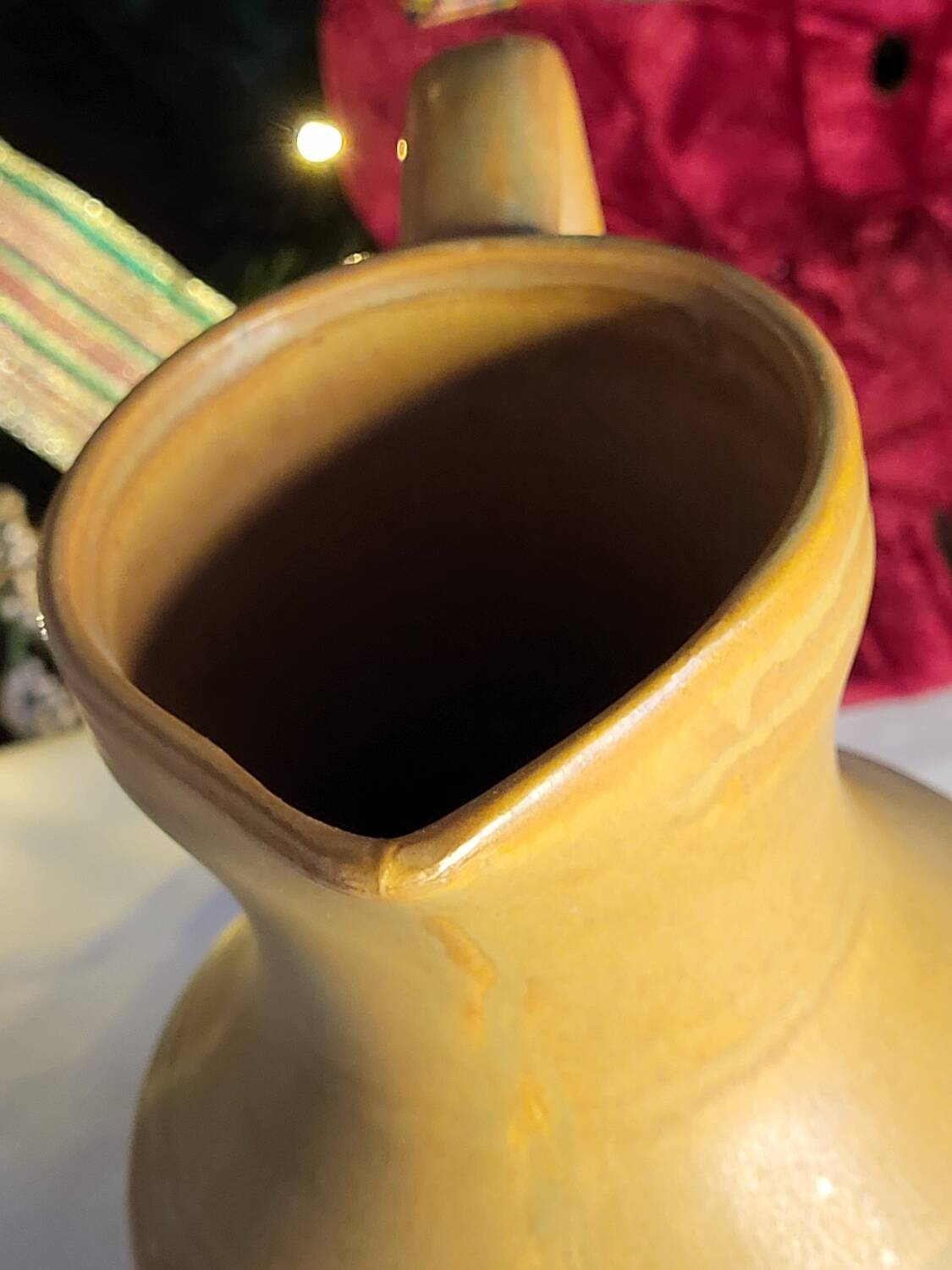 Stoneware pitcher