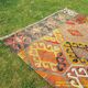 Vintage Turkish hallway rug 92x273 cm