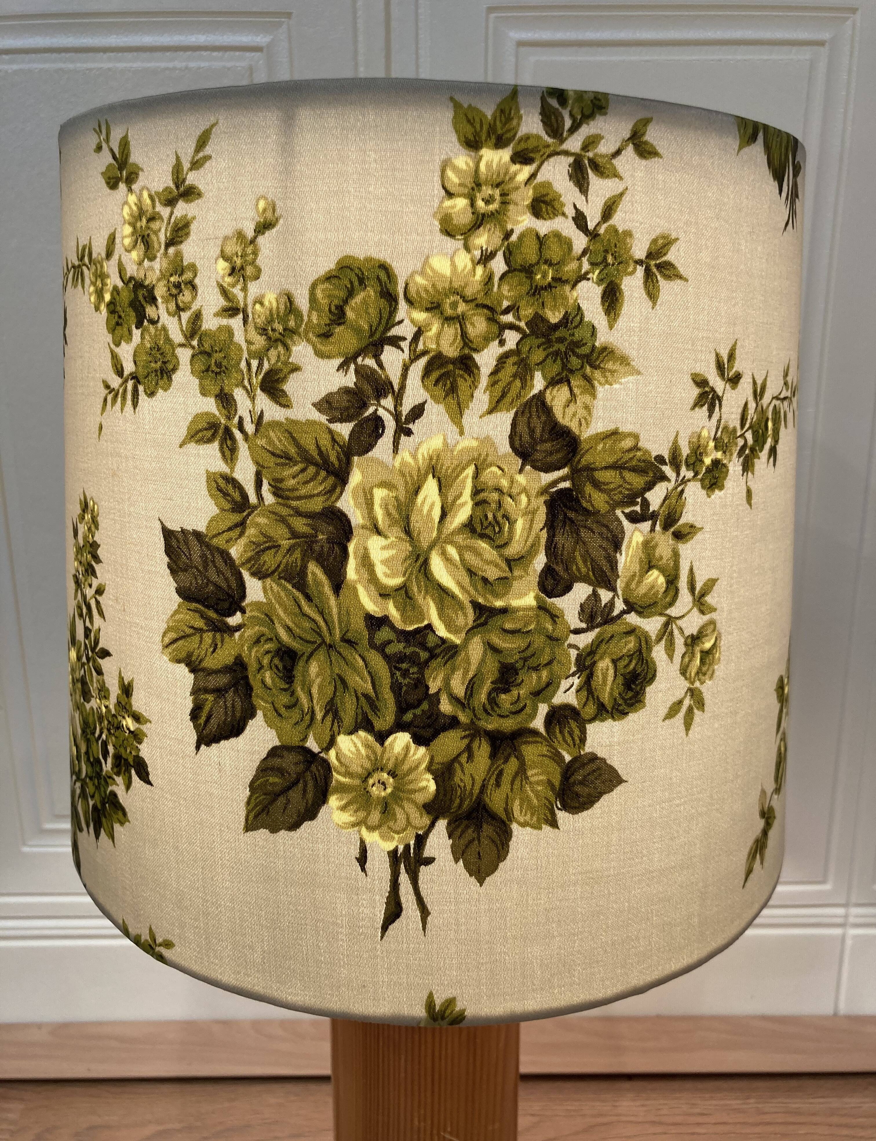 Pair of large pine lamps 1960 "scandinavian design".