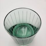Set of 4 Mikasa colored glass glasses