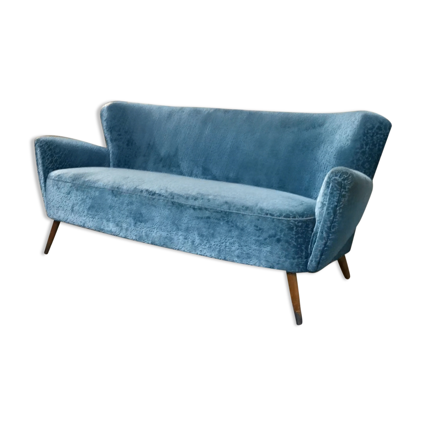 Sofa 50s 60 blue gray