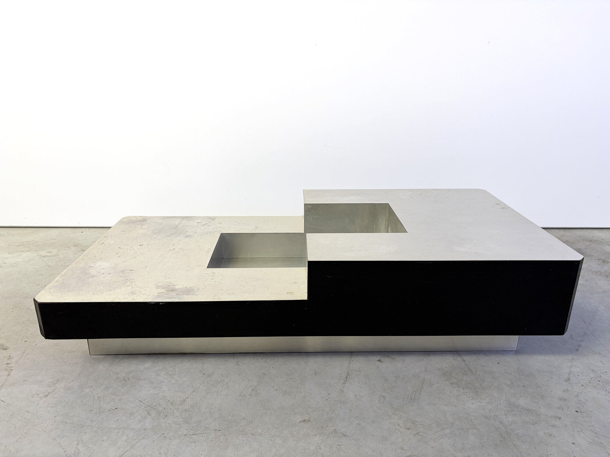 Vintage coffee table by Willy Rizzo, 1970s