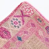 3x10 Rug For Hallway Pink Blue Vintage Runner Rug, 85x318Cm