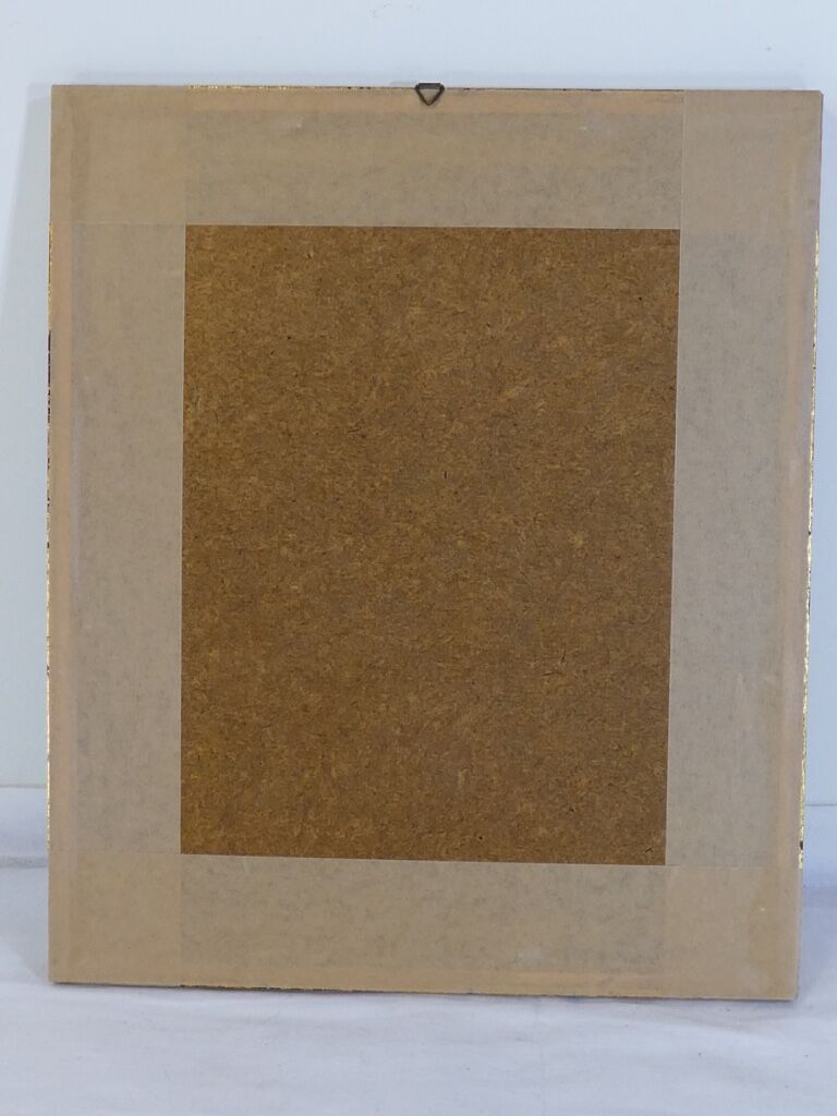 Lithographie Oiseau Rossignol du Japon cadre doré Déco loft