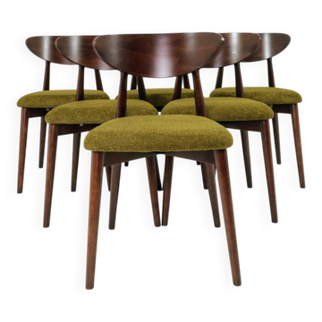 Dining chairs Set of 6 Wild green Scandinavian design
