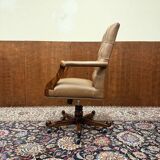 English Chesterfield Office Chair Brown