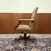 English Chesterfield Office Chair Brown