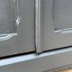 Armoire parisienne noire vitrée rénovée