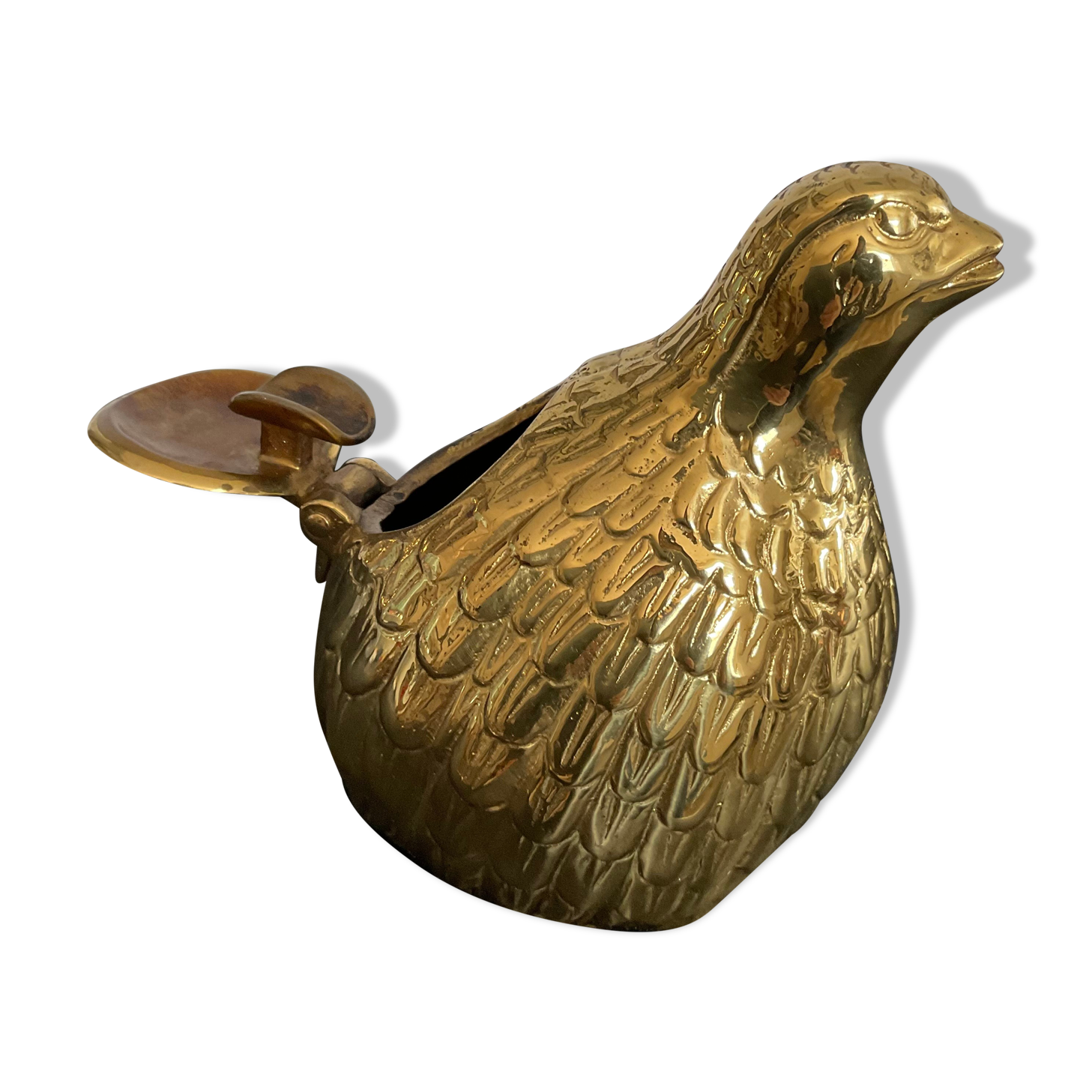 Bronze ashtray Valenti quail or vintage partridge
